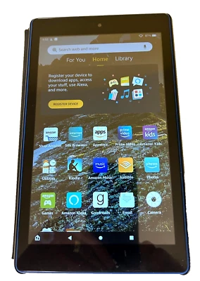 Amazon Fire HD 8 8th Gen. 16 GB, Wi-Fi, 8 in - Marine Blue, With Case & Cord - Image 1 of 4