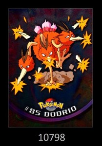 1-1999 TOPPS POKEMON THE MOVIE #85 DODRIO CARD#85