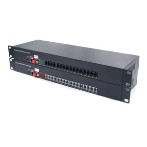 Premium 16 Telephone Extenders Tel RJ11/ 100M Ethernet RJ45 over Fiber Optic FC - Picture 1 of 4