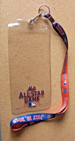 2013 NY New York METS AS All-Star Game ticket holder lanyard, no pin Cover