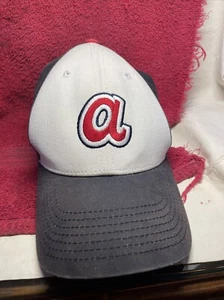 Atlanta Braves"A" MLB Baseball Navy Hat Cap New ‘47 Brand Trucker Adjustable NWT - Picture 1 of 6