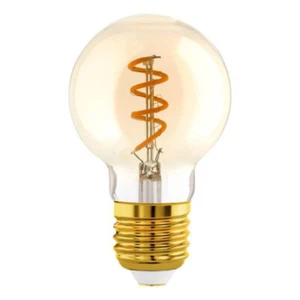 Eglo LED Spiral Filament G60 Globe Retro 4W=15W E27 Gold Extra Warm Dimmable - Picture 1 of 1