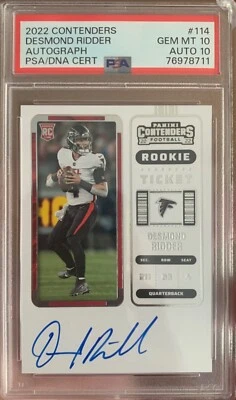 2022 Contenders Desmond Ridder RC Auto PSA 10/10 “READ” - Image 1 of 3