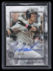 2019 Topps Tribute Autographs TAHM Hideki Matsui Auto 39/40 - Picture 1 of 2