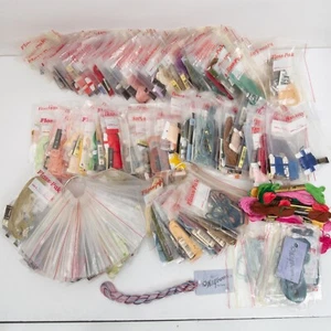 Large Lot Embroidery Floss 200+ Packets Estate Find Most DMC Cross Stitch Craft - Picture 1 of 9