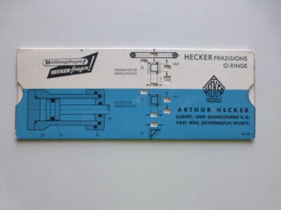Rechner für HECKER PRÄZISIONS  O-RINGE - Bild 1 von 2