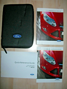 Ford Focus Owners Manual + Quick Reference Guides, + Ford Wallet 2011 - 2014.