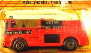 MATCHBOX  METRO FIRE DEPT.  #1  VINTAGE 1983     PD - Picture 1 of 3