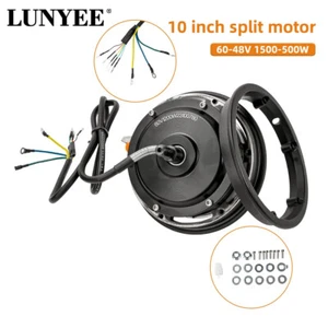 10 inch Scooter Brushless Spilt Hub Motor 48V60V 500-1500W Replace Wheel Motor - Picture 1 of 9