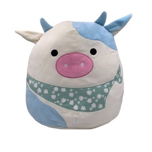 Soft Plush Toy Belana Ronnie Cow Stuffed Animal Pillow Doll Squishmallow 8'' 