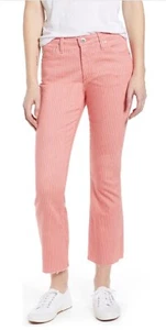 AG Jodi Crop High Rise Slim Flare Jeans Size 25, Striped, NEW, Retail $225 - Picture 1 of 17