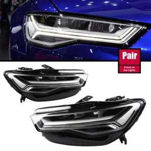 For A6 A6L C7 2012-2018 LED Headlight Assembly 2022 Newest Design Upgrade Lamps - Picture 1 of 10