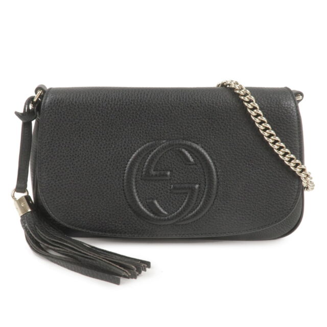 Gucci Soho Leather Exterior Crossbody Bags & Handbags for Women
