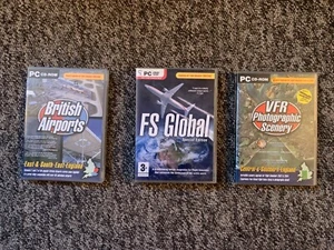 FS 2002/2004 3 x Landschaftsscheiben FS Global British Airports VFR Fotoszene - Bild 1 von 4