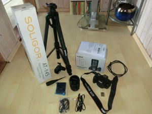 Canon EOS 600D / Rebel T3i, incl. EF-S 18-135 IS lens, original packaging & new, 2J. Warranty