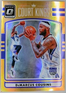 2016-17 Donruss Optic #13 DeMarcus Cousins /199 Orange Prizm Court Kings