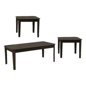 Coaster Amaro 3-Piece Wood Occasional Coffee Table Set in Dark Brown - Picture 1 of 4