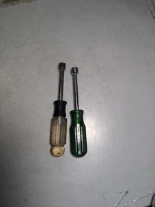 2 Nut Drivers Xcelite 11/32" & Craftsman 3/8" USA - Picture 1 of 8