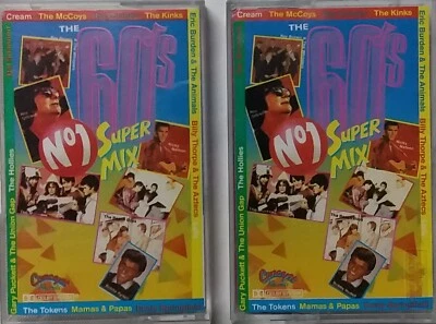 Various - The 60's No. 1 Super Mix  Aussie 30 Track Double Cassette EX - Image 1 of 2