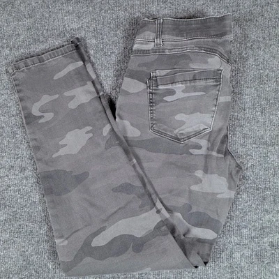 Democracy Ab Solution Camo Gray Skinny Ankle Zip Women's Pants Size 6 slimming - Image 1 of 4