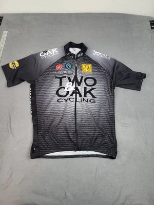 Jersey de Ciclismo Castelli Adulto Grande Gris Dos y Roble Ciclismo Bolsillos con Cremallera Completa Foto 1 de 4