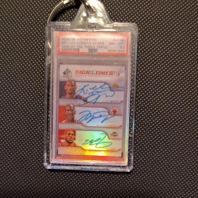 Michael Jordan LeBron James Kobe Bryant Sign Of The Times Psa10 Style Keychain - Image 1 of 3