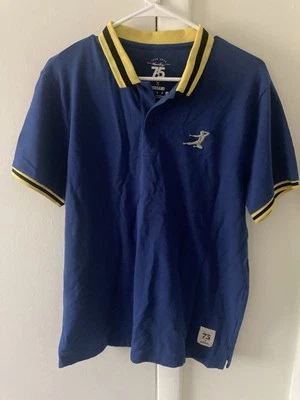 Camisa polo Giordano Bruce Lee 75 azul tamanho médio “Forever Hero Bruce Lee” - Imagem 1 de 4
