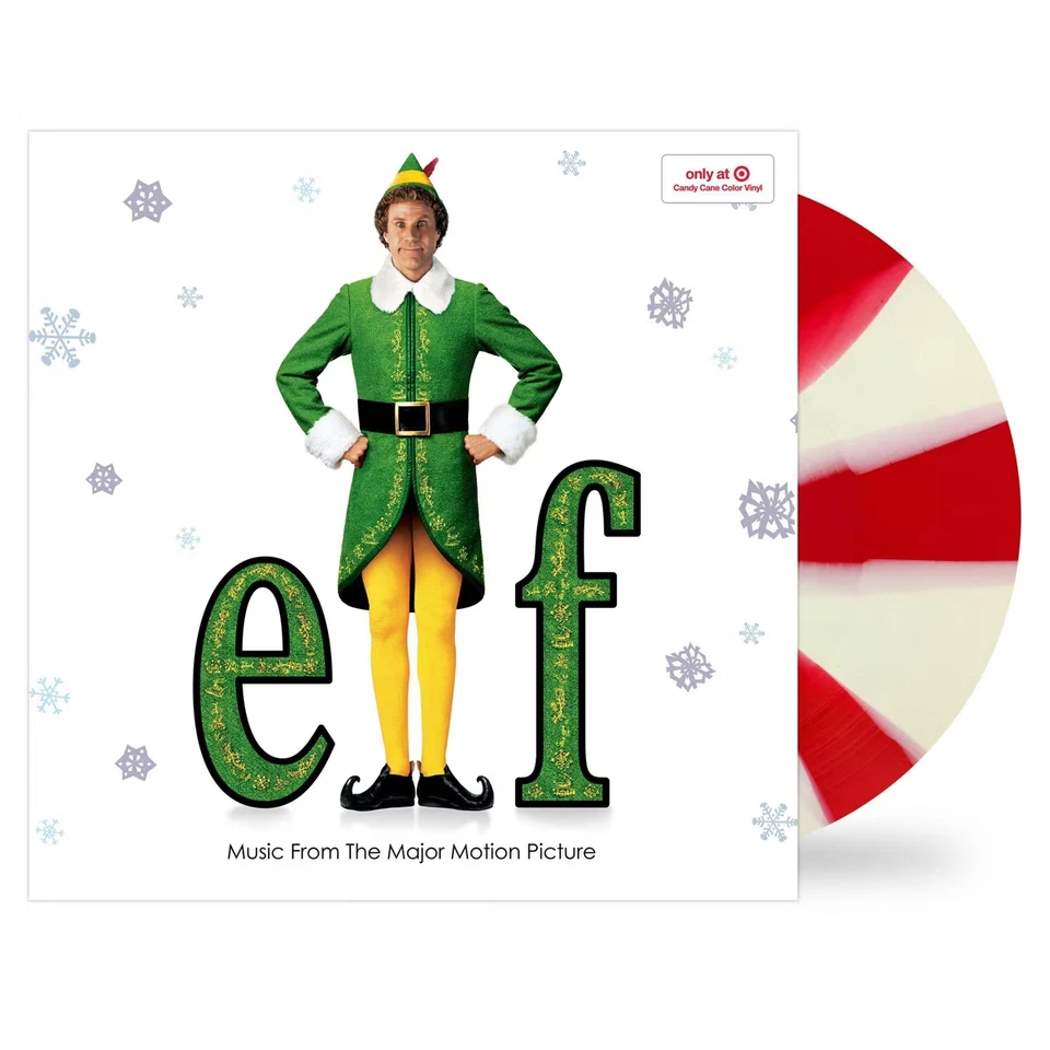 Elf Soundtrack Limited Edition Exclusive Candy Cane Red White Color Vinyl LP - Image 1 of 1