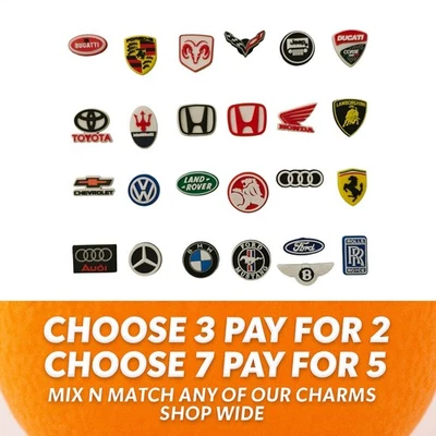 Shoe Charms for Crocs - Car Brands - Car Logos, Emblems, Car Designs , Motoring - image 1 of 4