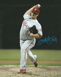 Vance Worley PHILADELPHIA PHILLIES Signed Autographed 8x10 Photo V1 COA GFA - Picture 1 of 1