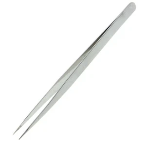Fine Point Precision Tweezers Stainless Steel Expert Eyebrow Hair Removal Tool - Picture 1 of 2