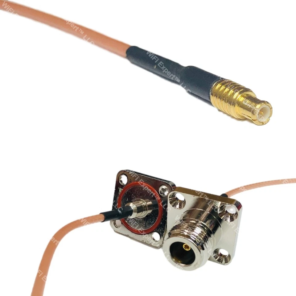 RG316 MCX MALE to N Female Flange O-Ring RF Cable Rapid-SHIP LOT - Image 1 of 1