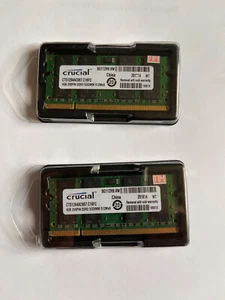 TWO (2) Crucial 4G Sodimm 200pin 512M x 6, DDR2 - Picture 1 of 1