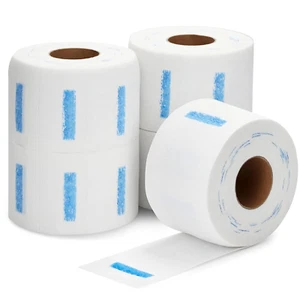 500 Pack Disposable Barber Neck Strips, White, 2.4 X 11 In, 5 Rolls - Picture 1 of 12