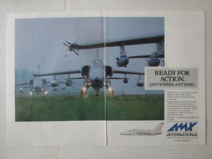 5-11/1989 PUB AMX-T EMBRAER AERITALIA AERMACCHI KAMPFFLUGZEUG ORIGINAL ANZEIGE - Bild 1 von 1