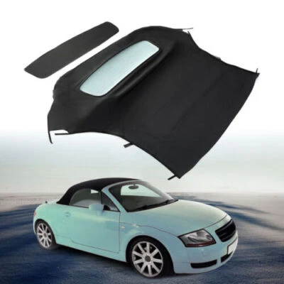 For Audi TT Convertible 2000 2001 2002-2006 Soft Top W/ Heated Glass Window BLK - Image 1 of 4