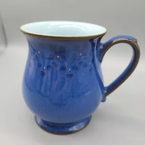 Taza Denby Azul Medianoche Azul Marino Café Artesano Gres Inglaterra 12 OZ Nueva - Imagen 1 de 9