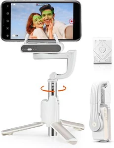 Selfie Stick Gimbal Stabilizer, 2 Axis Face Tracking & 360° Rotation - Picture 1 of 8