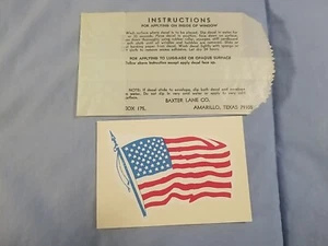 Vintage US United States American Flag Water Dip Decal Transfer Sticker - Picture 1 of 3