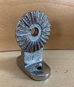 LEEDY & Ludwig 40s 50s Vtg Ratchet Tooth Rack Tom Arm Mount Joint Part Chrome - Picture 1 of 4