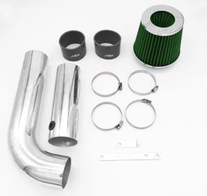 AirX Racing Black-Green For 2004-2008 Acura TL 3.2L V6 Cold Air Intake + Filter - Foto 1 di 3