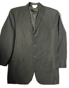 Vtg 1991 COMME des GARCONS HOMME PLUS Black Wool Oversize Blazer Jacket sz S - Picture 1 of 18