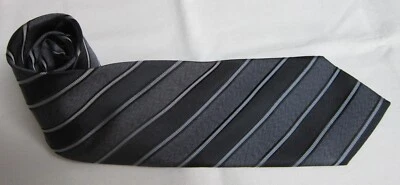 Новый галстук Claiborne черный/угольный шелк 3,25 дюйма x 58 дюймов - Изображение 1 из 2
