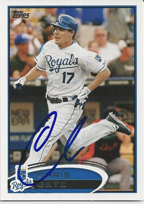 Kansas City Royals CHRIS GETZ Signed 2012 Topps Card - Image 1 of 1