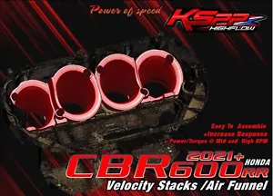 Velocity Stack HONDA Honda CBR600rr 2021-24 CBR 600 RR Air Intake Funnel - Picture 1 of 10