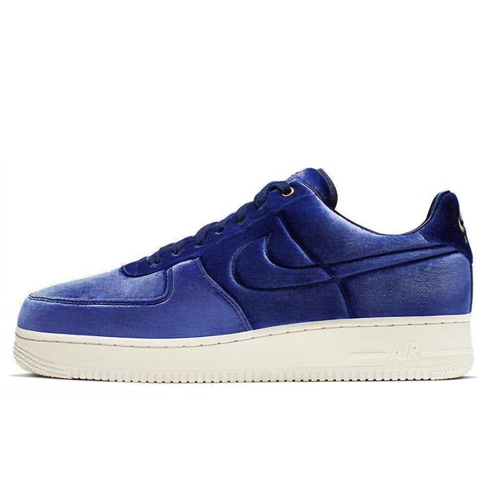 Nike Air Force 1 '07 Premium Low Blue Velour for Sale