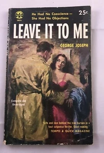 Leave It To Me George Joseph Vintage Paperback 1955 Pulps  - Picture 1 of 3