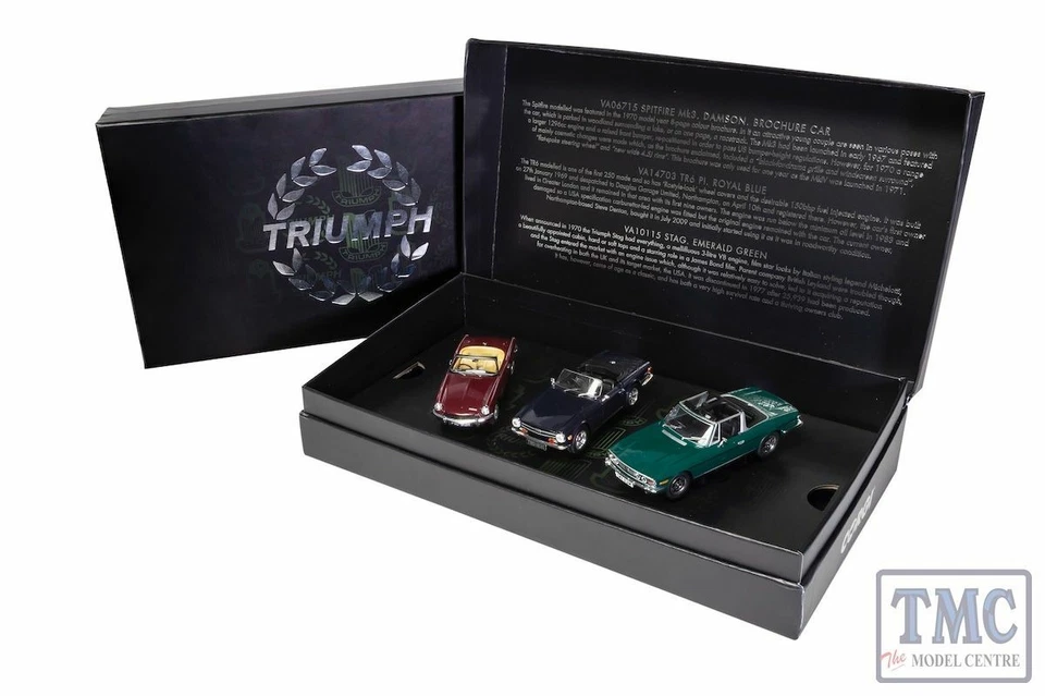 TC00004 Corgi 1:43 Scale Sporting Triumph collection. Stag, Spitfire TR6. - Image 1 of 1