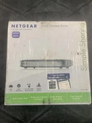 NETGEAR N150 150 Mbps 4 Port 10/100 Wireless N Router WNR1000 New In Box-Open - Image 1 of 4