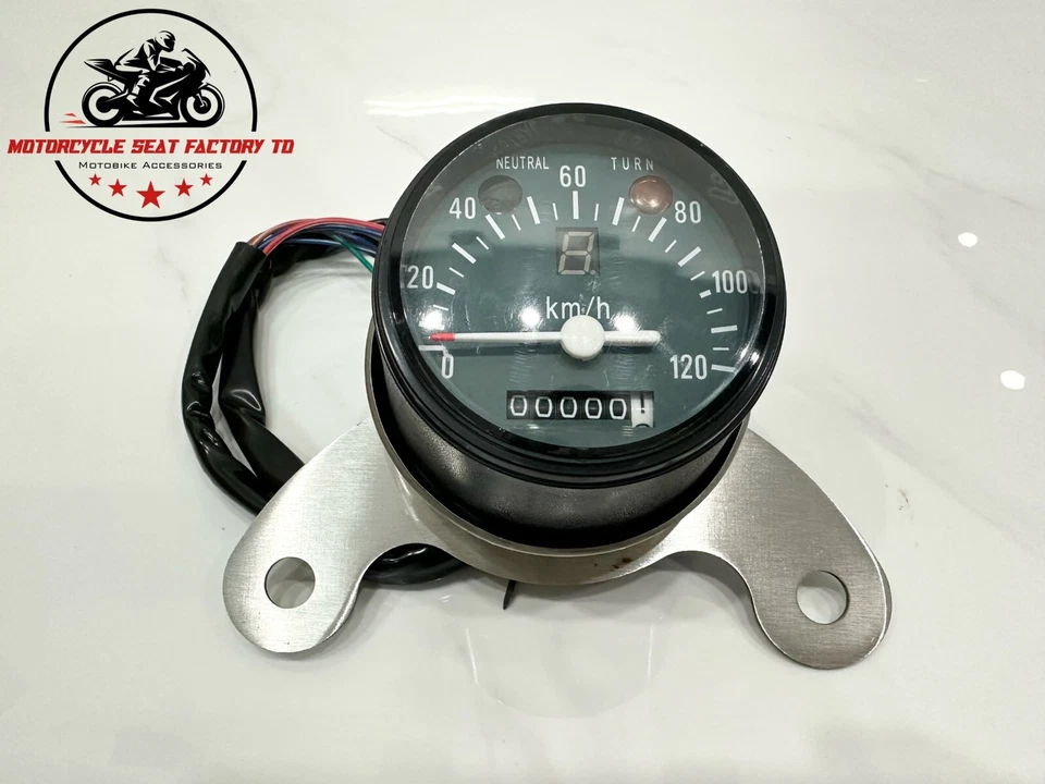 Honda SS50Z SpeedoMeter Cafe Racer e suporte. SS50 SL70 XL70 XL75 CL50 CL70 CD50 - Imagem 1 de 4